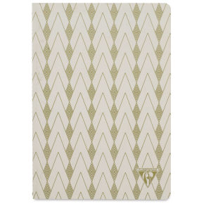 Clairefontaine Neo Deco Notebook - Diamond, Powder Pink, 96 Pages, 6" x 8-1/4" (front)