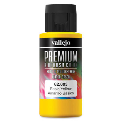 Vallejo Premium Airbrush Colors - 60 ml, Basic Yellow