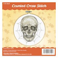 Design Works Counted Cross Stitch Kit - Skull, 6"