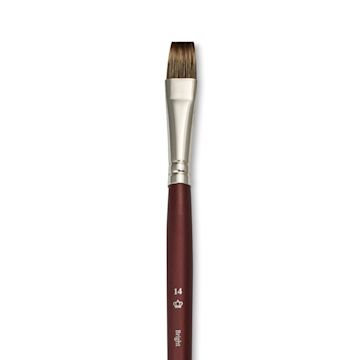 Open in modal - Royal & Langnickel SableTek Brush - Bright, Short Handle, Size 14