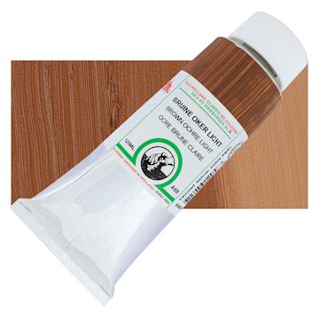 Open in modal - Old Holland Classic Oil Color - Brown Ochre Light, 125 ml tube and swatch