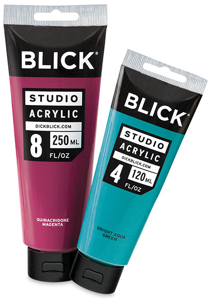 Blick Studio Acrylics Paint Set of 24 colors 21 ml tubes 