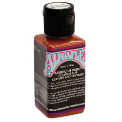 Alpha6 AlphaFlex Airbrush Textile and Leather Paint - Burnt Orange, 2.5 oz