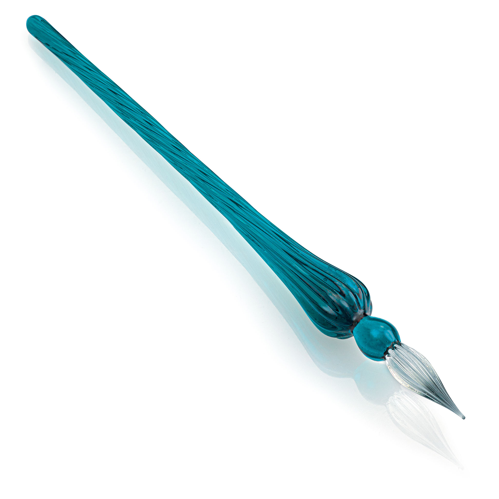 Herbin Round Glass Dip Pen - Turquoise