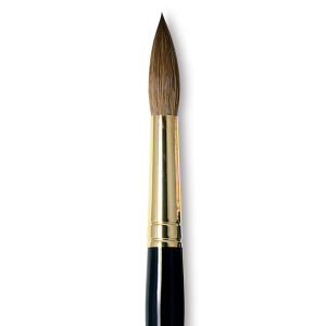 Da Vinci Maestro Kolinsky Brush - Full Belly Round, Short Handle, Size 16
