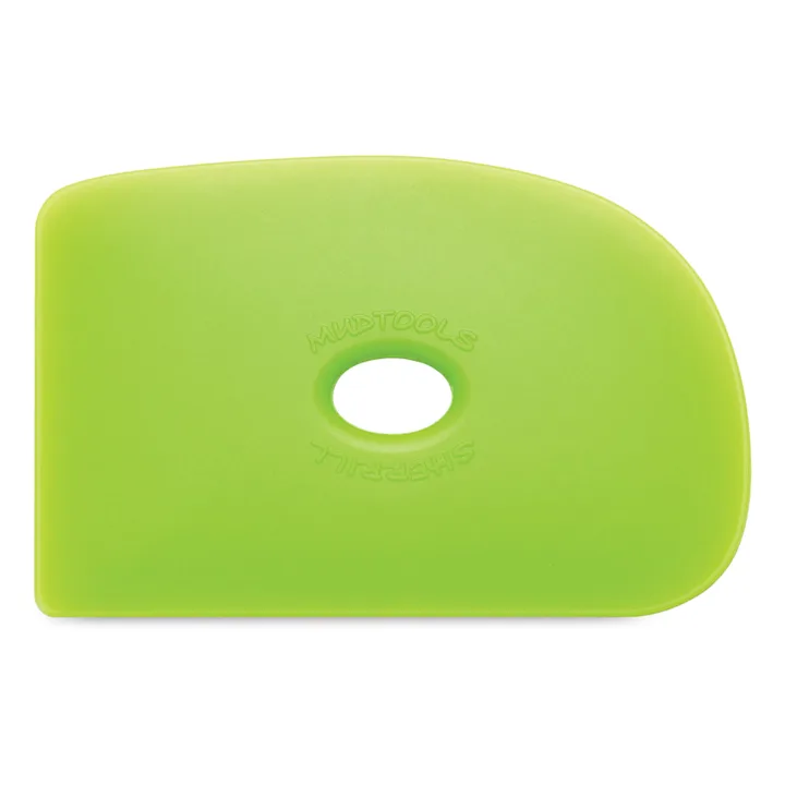 Mudtools Polymer Rib - Shape 2, Green/Medium | BLICK Art Materials