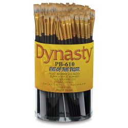 Dynasty Eye of the Tiger Brushes - Canister of 120 pcs of various sizes of Shaders shown