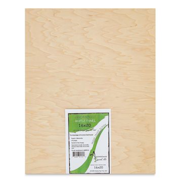 Open in modal - American Easel Maple Panel - 16" x 20", 1/2" Profile, Keyhole front with label