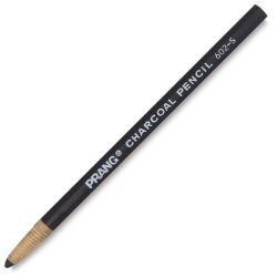 Prang Wrap Charcoal Pencils - Angled view of single Soft Charcoal pencil