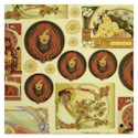 Elan Transfers Overglaze Decal Sheet - Nouveau Women