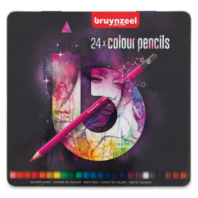 Bruynzeel Colored Pencil Sets - Front of package of 24 pc Pencil Set