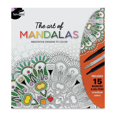 SpiceBox Sketch Plus Deluxe The Art of Mandalas Coloring Kit (Front)