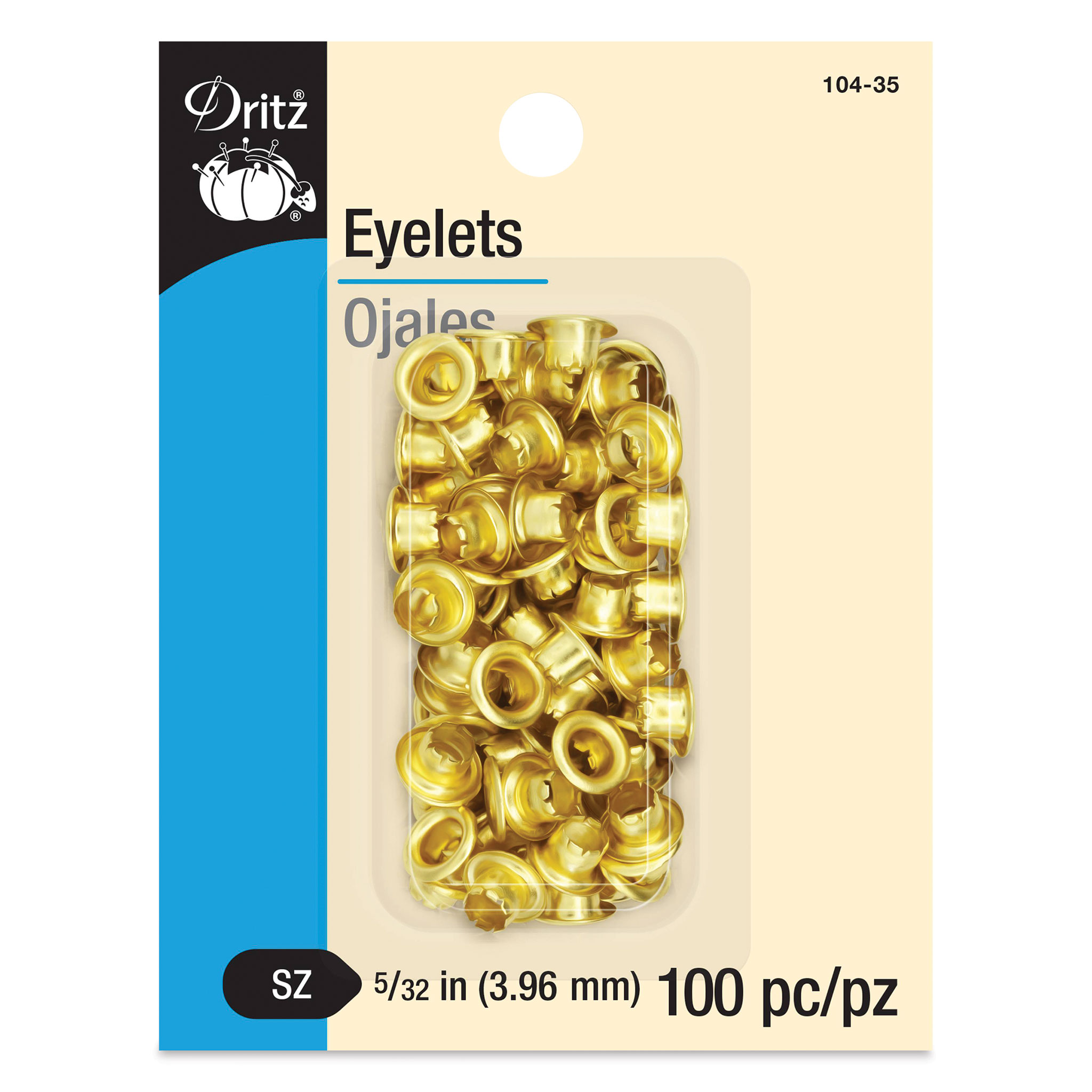 Dritz Extra Large Eyelets 7/16 10/Pkg Nickel