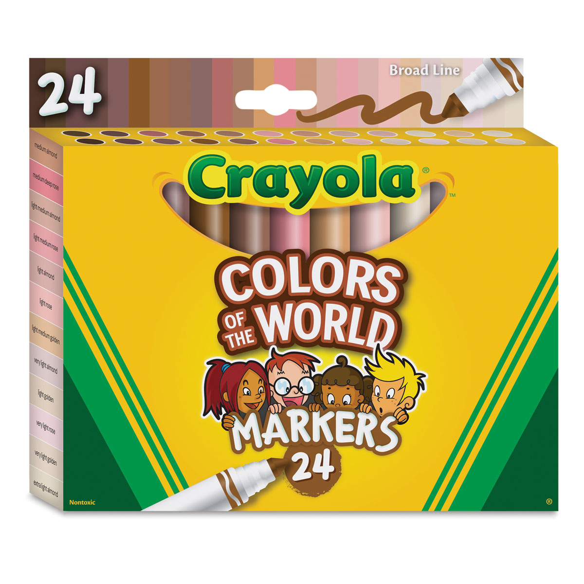 64 Crayola Markers With Colors of the World