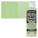 DecoArt Fluid Art Ready-To-Pour Acrylic - Spring Green, 8 oz Bottle