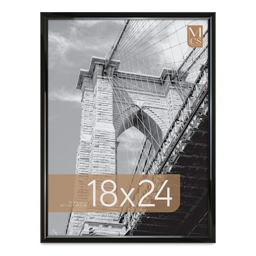 MCS Trendsetter Acrylic Poster Frame - 18" x 24" x 1/4", Black