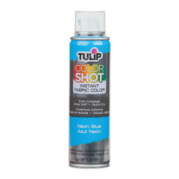 Tulip Color Shot Instant Fabric Color Spray 3Oz-Neon Blue