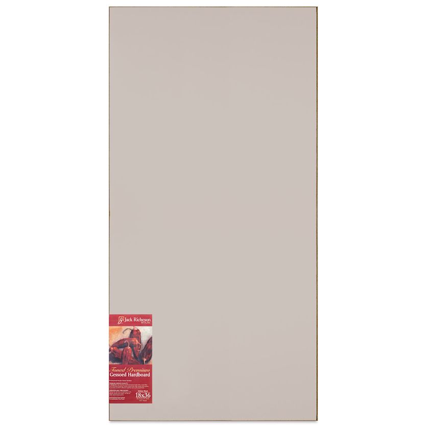 Richeson Toned Gesso Hardboard Panel 18" x 36", Umber Wash BLICK