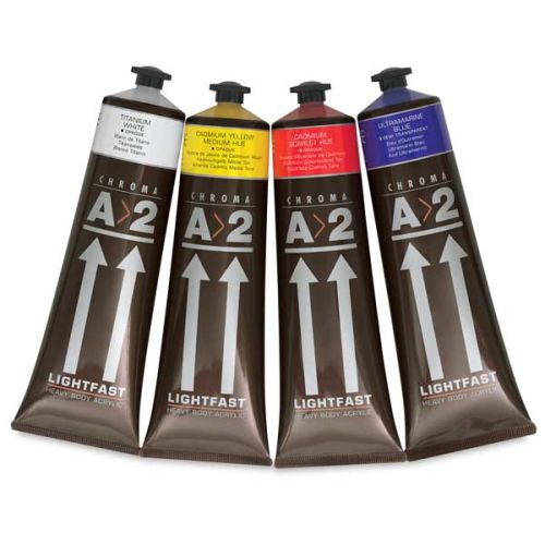 Chroma A2 Lightfast Heavy Body Acrylic Paints and Sets