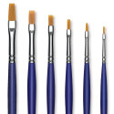 Blick Scholastic Golden Taklon Brush Set - Long Handle, of