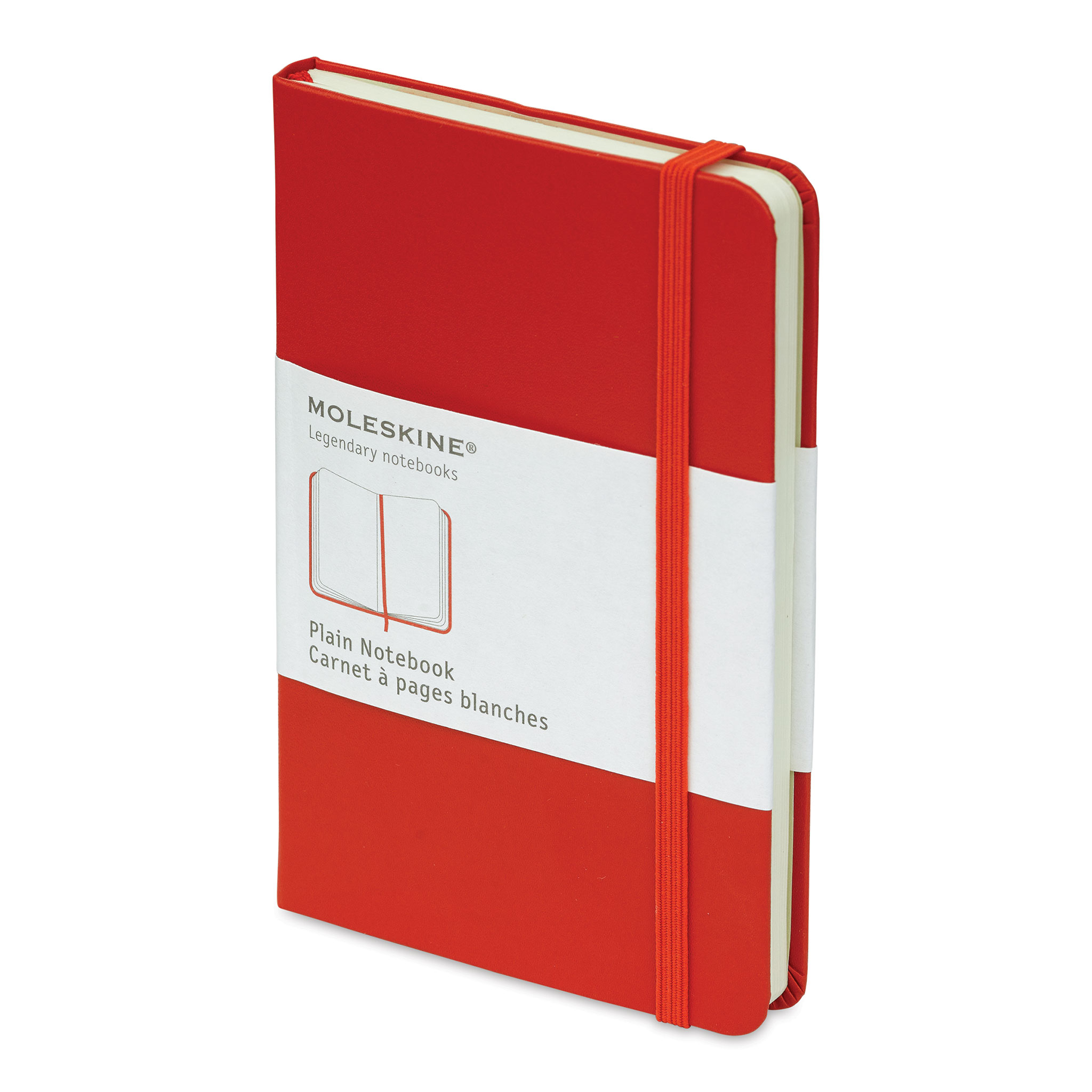 Moleskine Classic Hardcover Notebook - Scarlet Red, Blank, 5-1/2