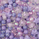 John Bead Craft Beads Star Mix - Purple
