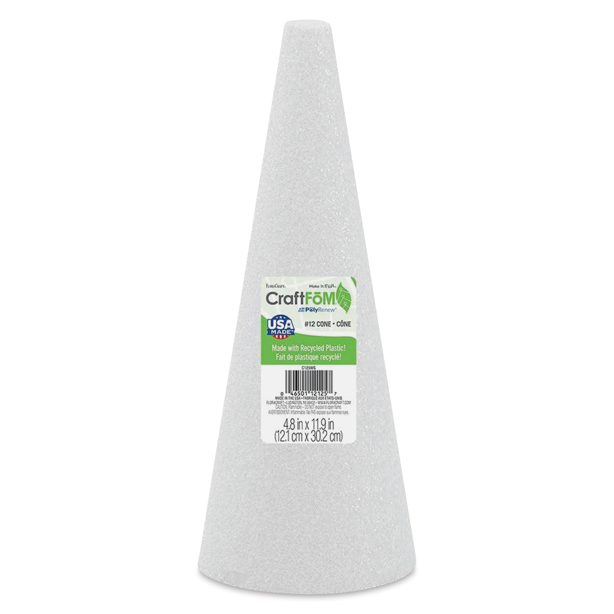 Go Handmade Memory Foam Cone 11 x 19 cm 