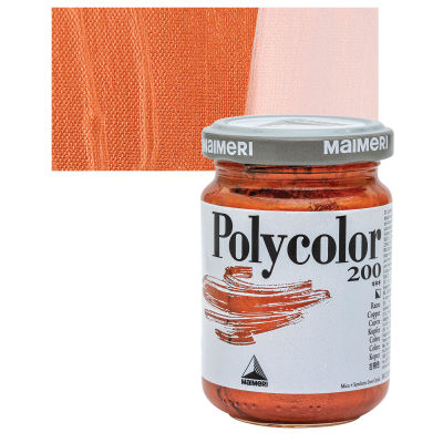 Maimeri Polycolor Vinyl Paints - Copper, 140 ml jar