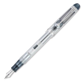 Open in modal - Pilot Custom 74 Fountain Pen - Clear, Medium, cap off