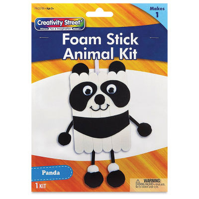 Creativity Street Foam Stick Animal Kit - Panda (front of packaging)