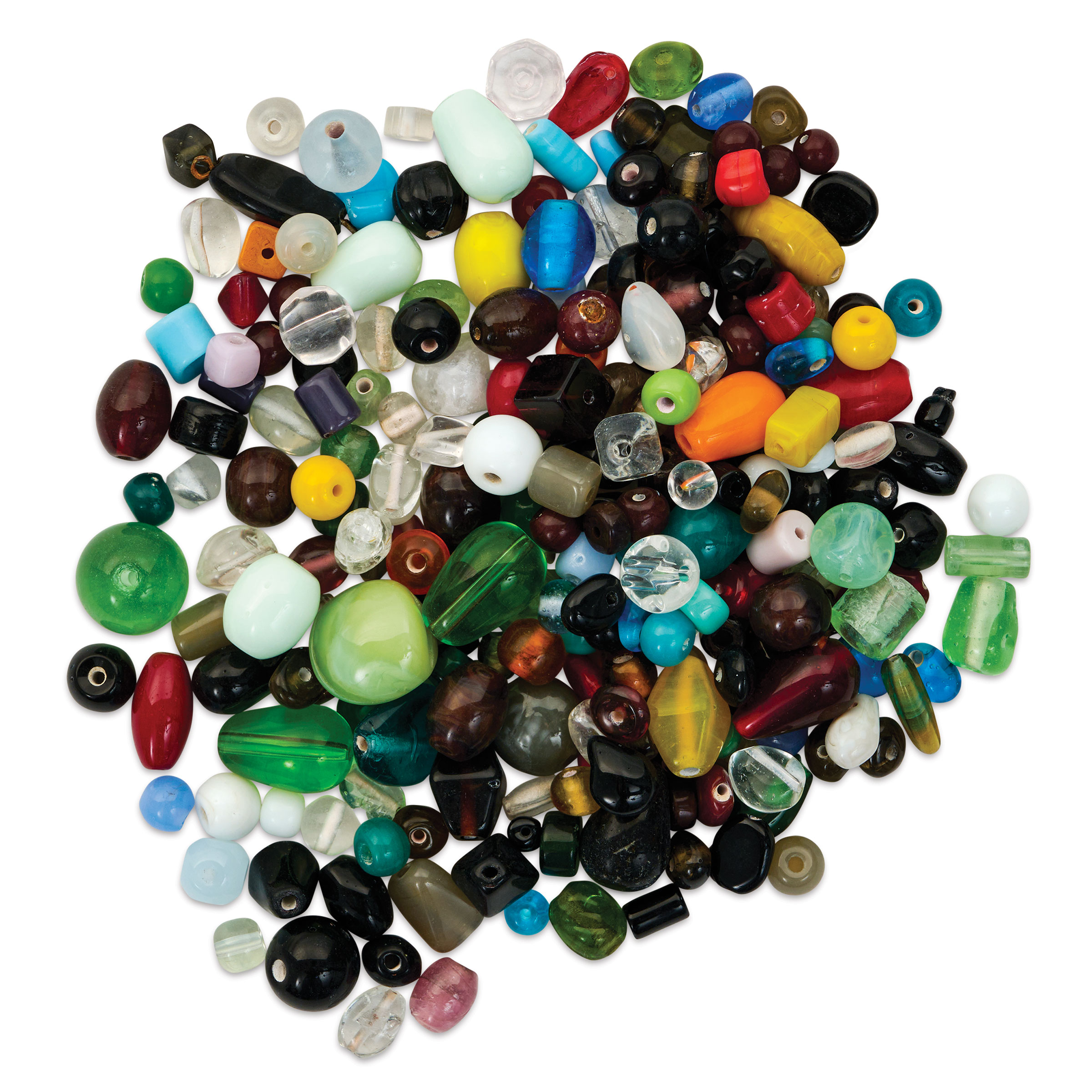 Craft Medley Glass Beads - Assorted Colors, 3.5 oz