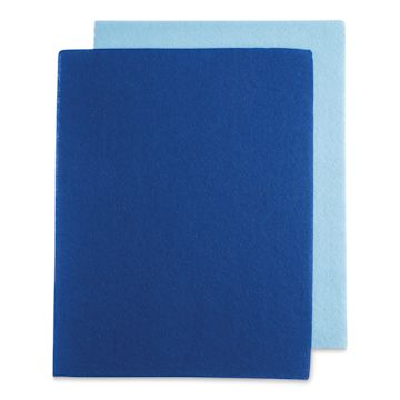 Open in modal - John Bead GoodFelt Beading Foundation - Top view of Blue and Light Blue Foundation sheets