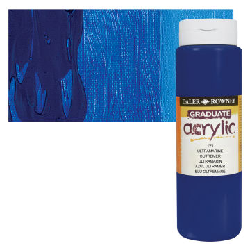 Daler-Rowney Graduate Acrylics - Ultramarine, 500 ml bottle