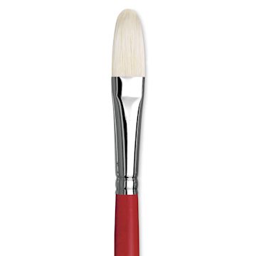 Open in modal - Da Vinci Maestro 2 Hog Bristle Brush - Filbert, Long Handle, Size 8 close up