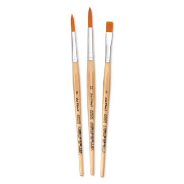 Open in modal - Da Vinci Junior Synthetic Brushes - Short Handle, Assorted, Set of 3
