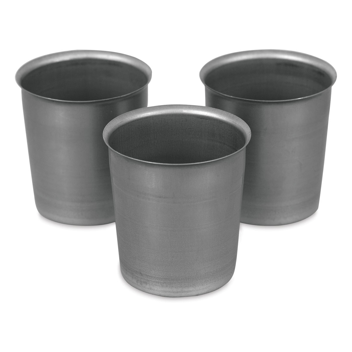 2 wide x 3.5 tall - Round Aluminum Pillar Candle Molds