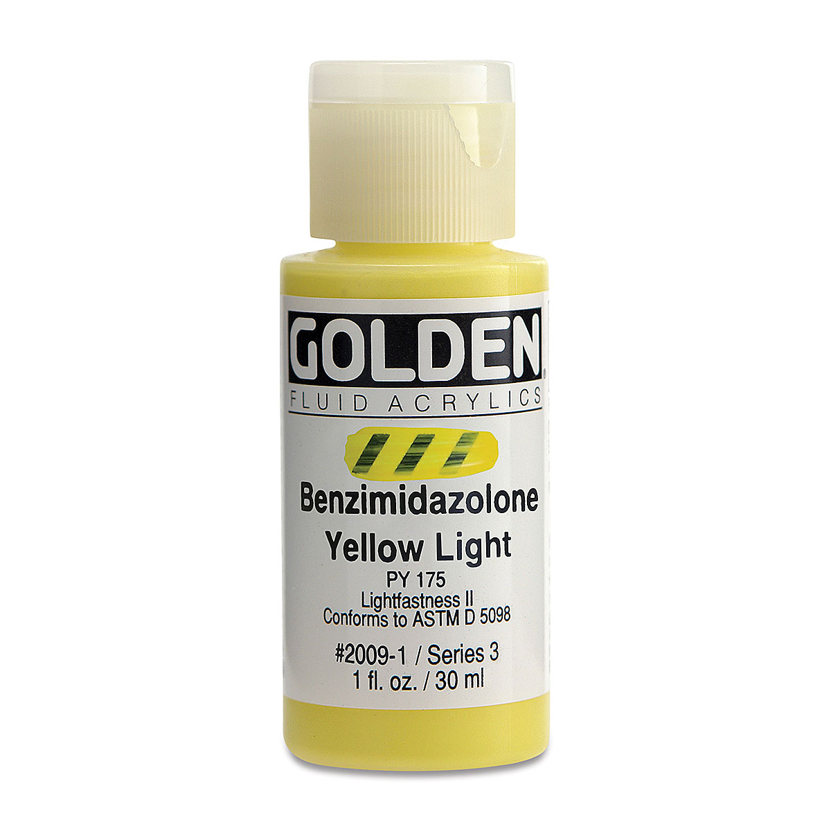 Transparent Benzimidazolone Yellow Medium, 4oz, GOLDEN High Flow Acrylic
