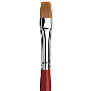Open in modal - Da Vinci Cosmotop Spin Brush - Flat, Short Handle, Size 10 close up