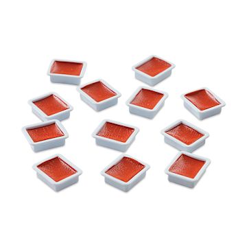 Open in modal - Prang Semi-Moist Watercolor Pans - Set of 12 Refill Pans, Orange, Square