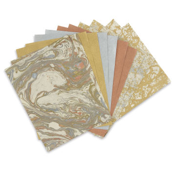 Lokta Papers - Metallic, 12 Sheets | BLICK Art Materials