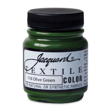 Jacquard Textile Color - Olive Green, 2.25 oz jar