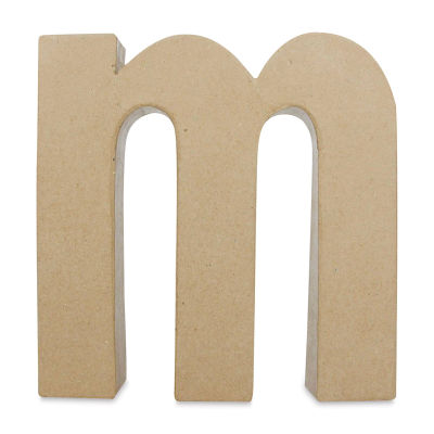 DecoPatch Paper Mache Funny Letter - M, Lowercase, 8-1/2" W x 9" H x 2" D