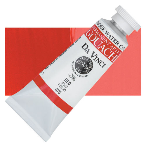 Da Vinci Red Artist Gouache Paint - 37mL