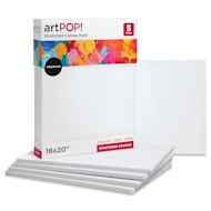 artPOP! Stretched Canvas Pack - 16" x 20", Pkg of 5
