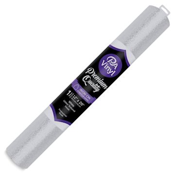 Open in modal - PA Vinyl Iron-On Vinyl - White, Stretch, Glitter Texture, 12" x 20"