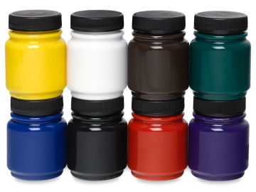Jacquard Versatex Screen Printing Ink - Stacked jars of Starter Set 1