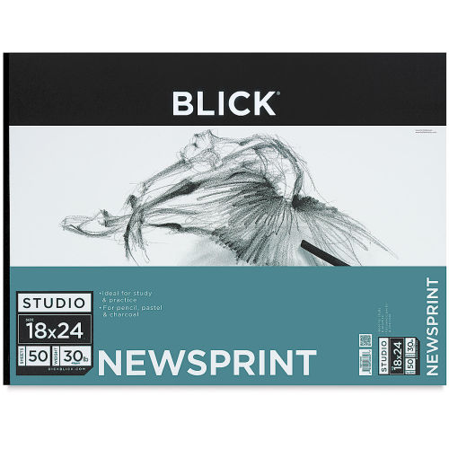 BLICK STUDIO Canvas Pad 10 Sheets 9 x 12 Canvas Paper NEW (Not Sealed)