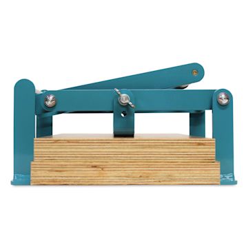 Open in modal - Woodzilla Hand Lino Press - Turquoise, 8-1/4" x 11-3/4"