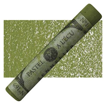Open in modal - Sennelier Soft Pastel - Moss Grey Green pastel and swatch