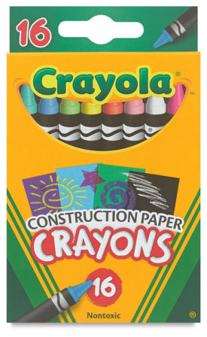 Construction Paper Crayons, Pkg of 16